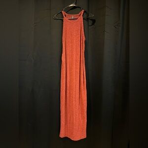 Elegant Rust Maxi Dress
